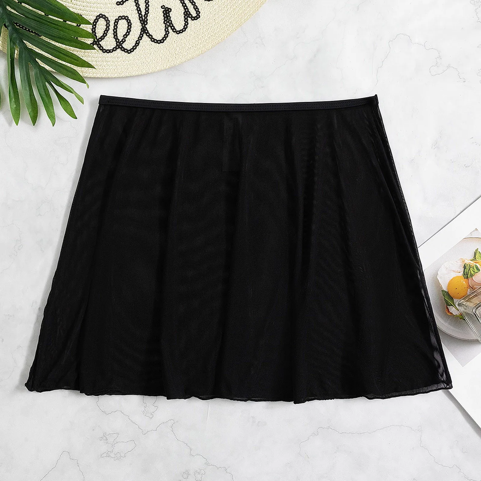 Falda de playa transparente para mujer, traje de baño para mujer, ropa de playa envolvente, trajes de baño - Imagen 3