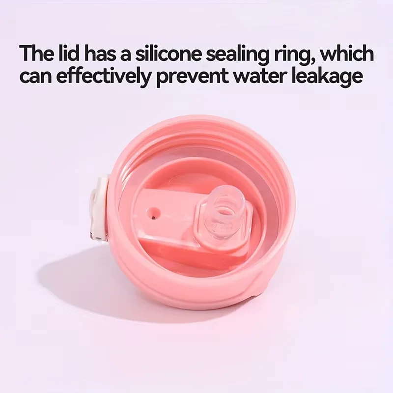 700ml Sports water Bottle High Temperature Resistant Graduated Straw Cup Rainbow Frosted Progressive Color Water Cup Plastic Cup