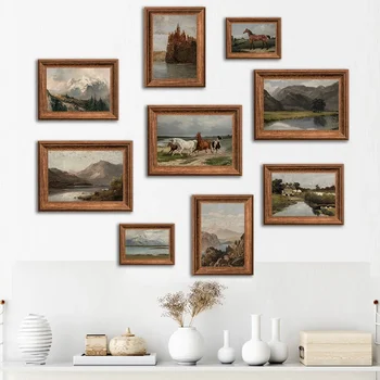 Mountain Lake Horse Painting 1