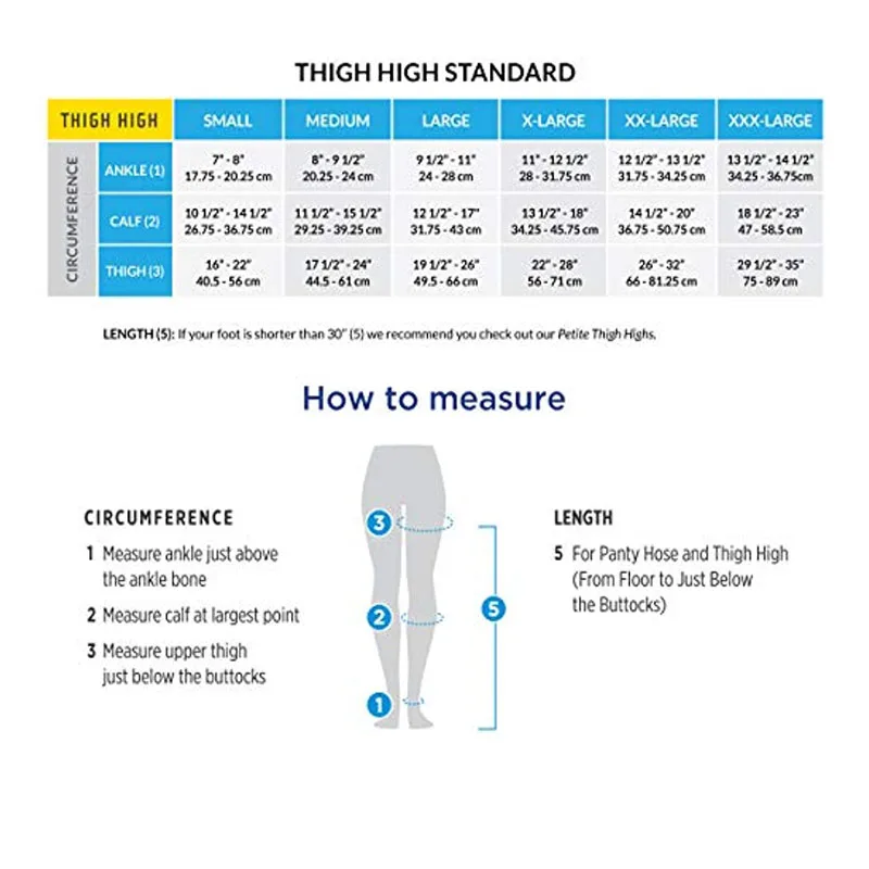 Medical Stockings For Women Men 20-30 mmHg Open Toe Graduated Thigh High Plus Size Stocking Socks DVT Maternity Pregnancy