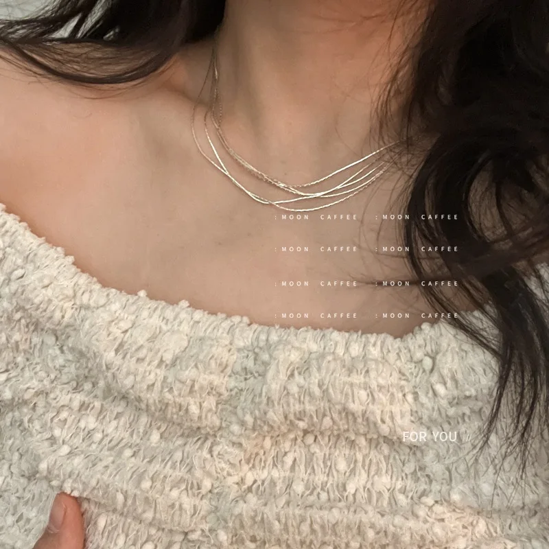 

Пятислойное модное ожерелье для женщин, женское ретро ожерелье на шею, цепочка, ювелирные изделия