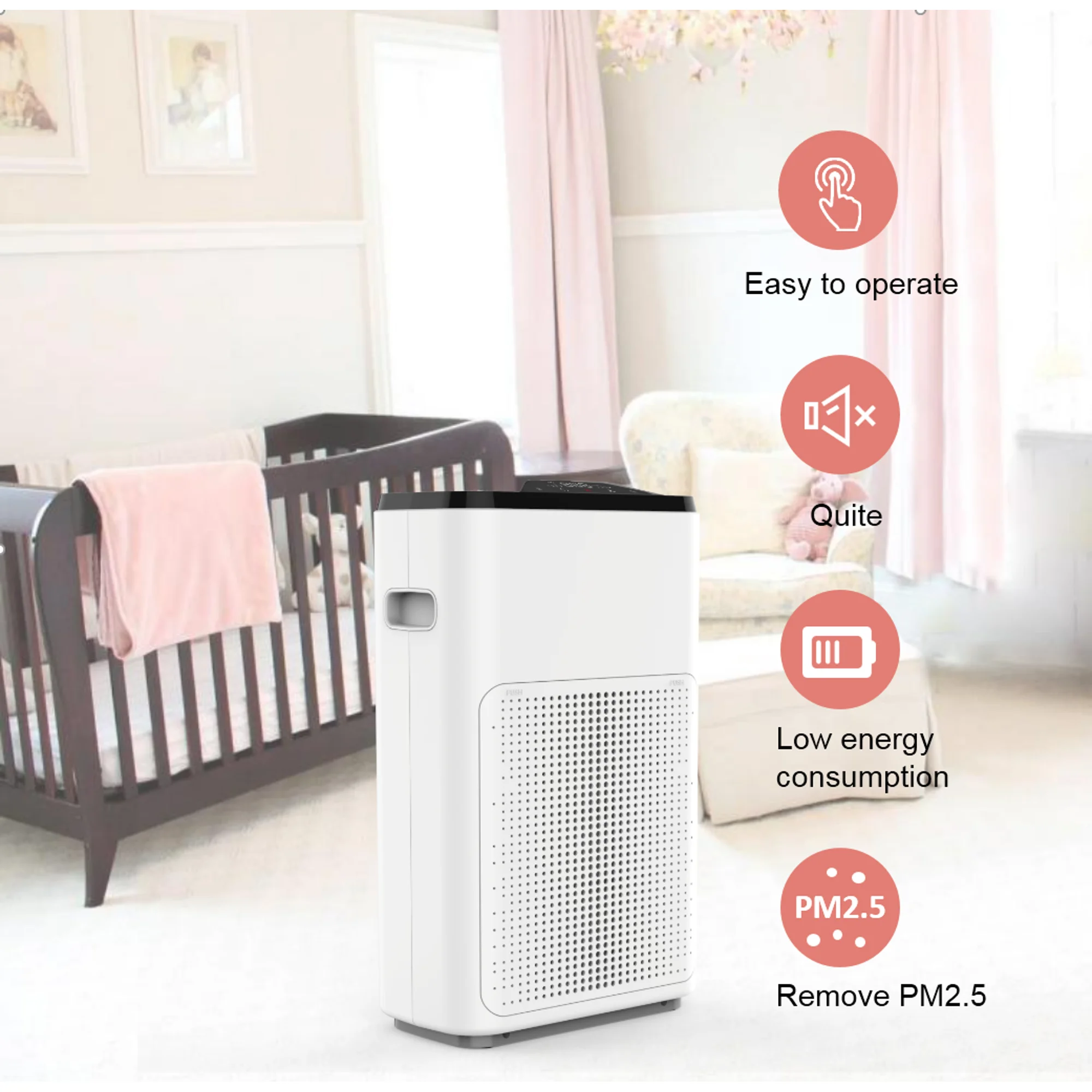 

Air Purifier HEPA Air Cleaner for Home, Office