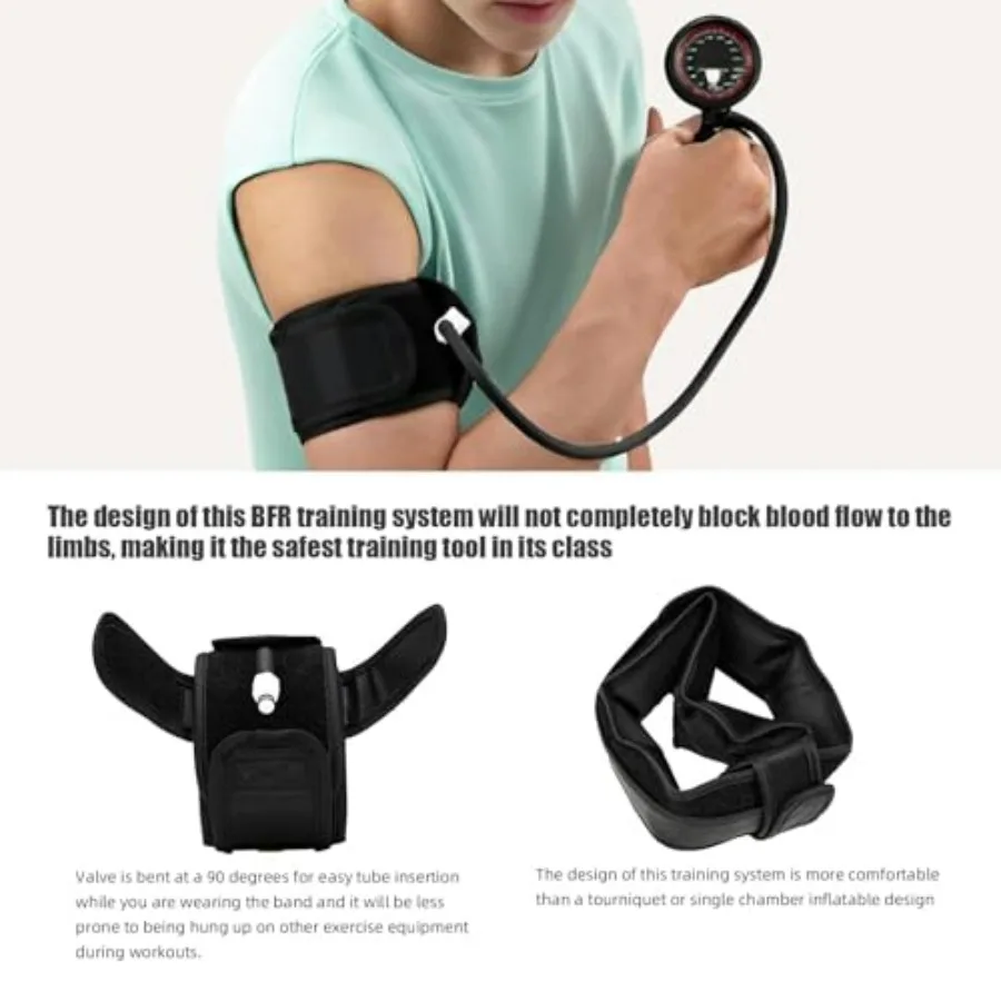 BFR Training System Blood Flow Restriction Bands Complete Arm Package，Upper and Lower limbsfor Rock-Solid Results (Full Set), bl