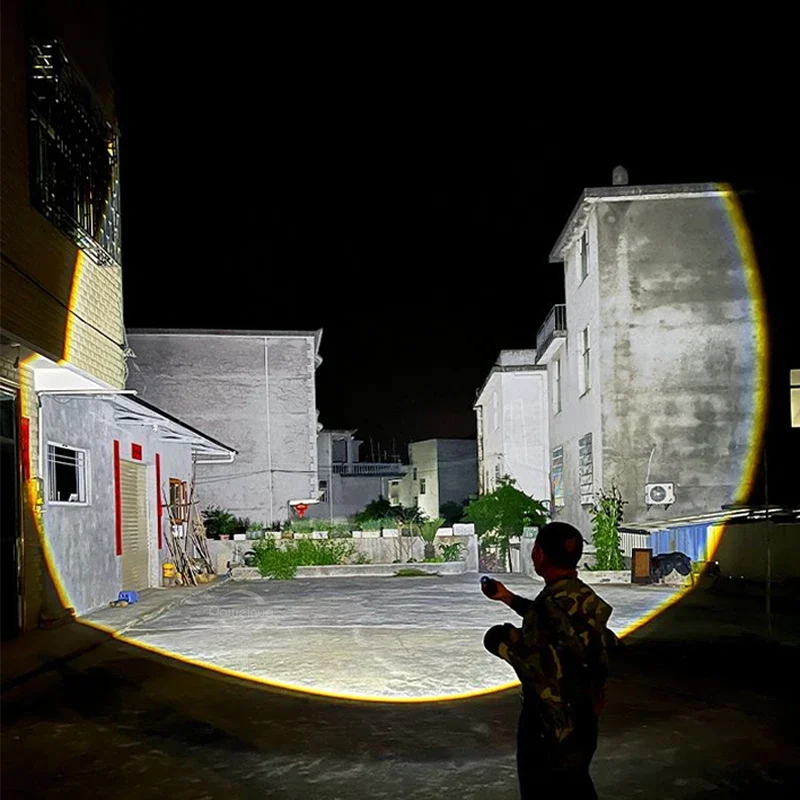 Description Picture 4 of item2024 Latest White Laser Flashlight Super Bright High Power Torch Rechargeable Outdoor Portable Hand Lamp Camping Lantern