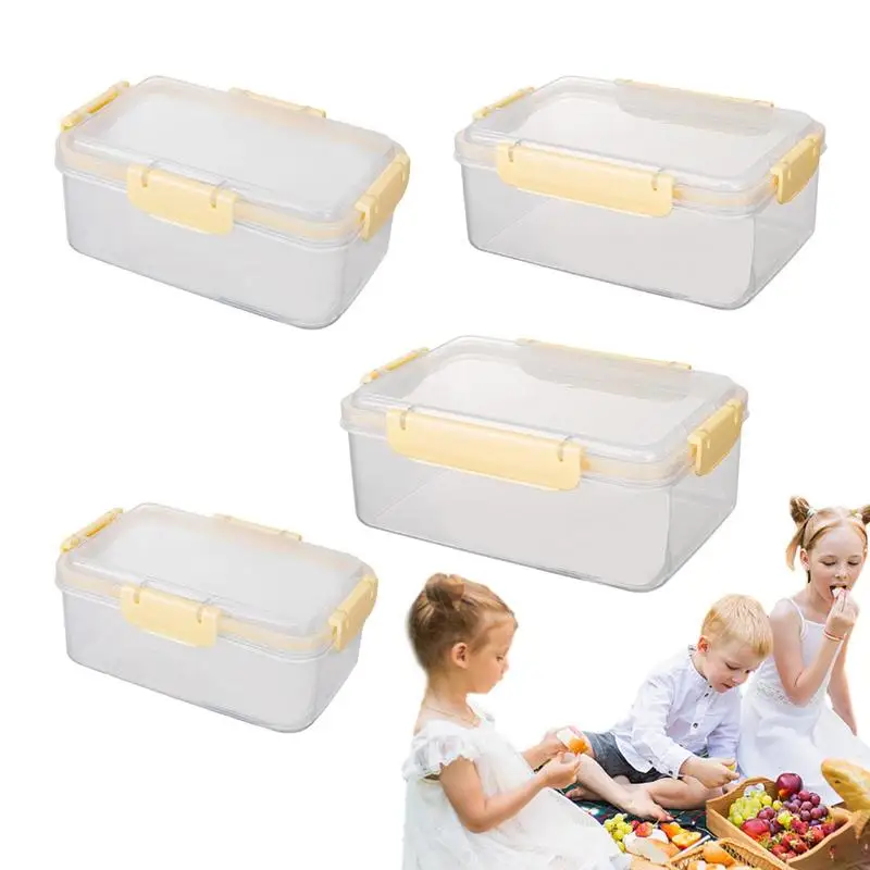 

Refrigerator Organizer Bins Freezer Boxes With Lids Large Capacity Stackable Food Holder For Fridge Refrigerator Cabinet Kitchen