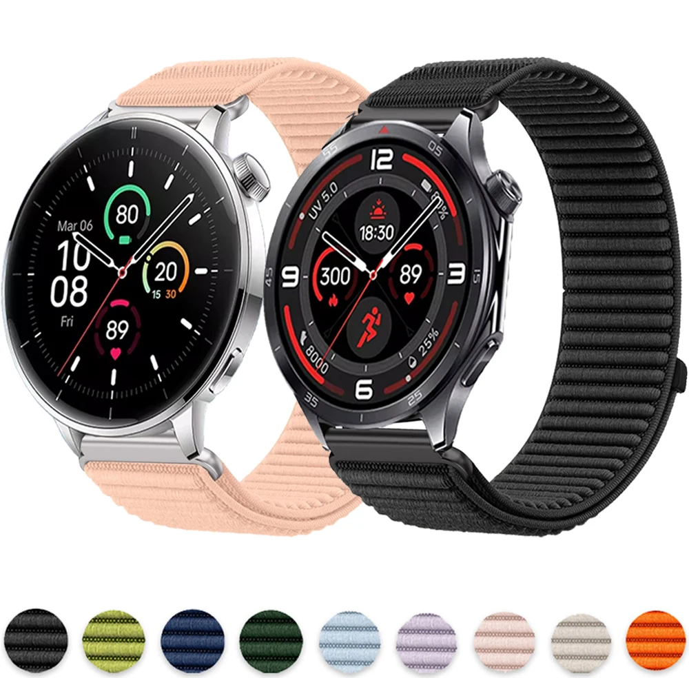 Versatile Wave Nylon Strap - Sport Bracelet Accessory, 22mm/18mm