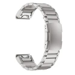 Premium Titanium Alloy Quick Release Watch Band Bracelet, 22 - 26mm Strap - 22mm (Silver)