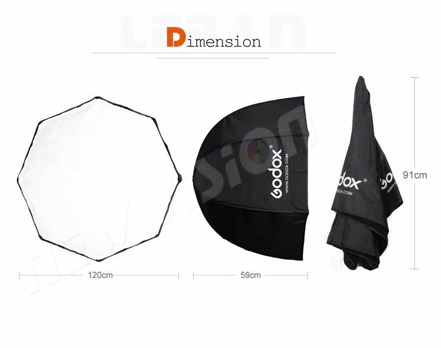 Photo Studio 120cm 47in Portable Octagon Flash Speedlight Speedlite Umbrella Sof