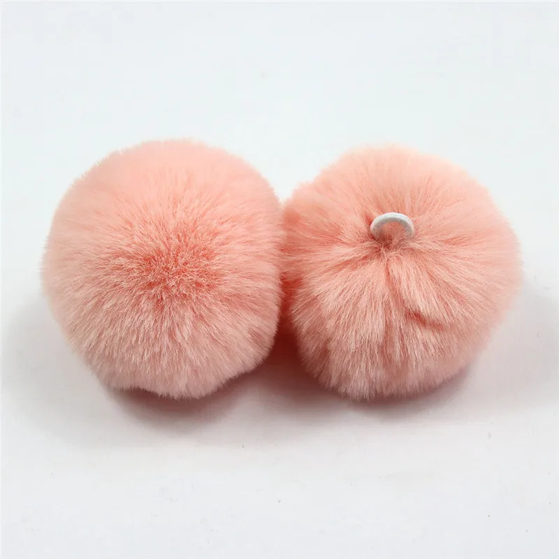 Faux Rabbit Fur Pom Pom 25pcs 6cm 8cm For Diy Crafts