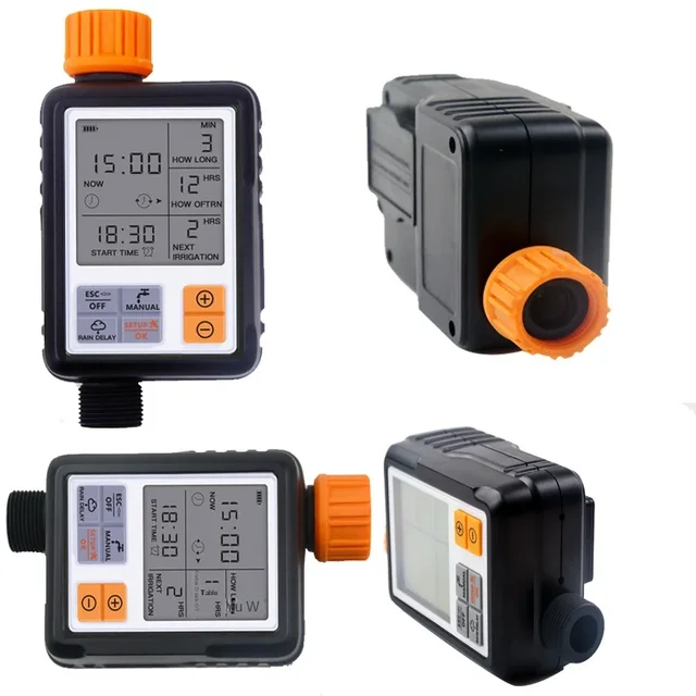 Automatic Garden Watering Timer Large Screen Display Irrigation Contronller Battery Operated Waterproof Digital Timer 2