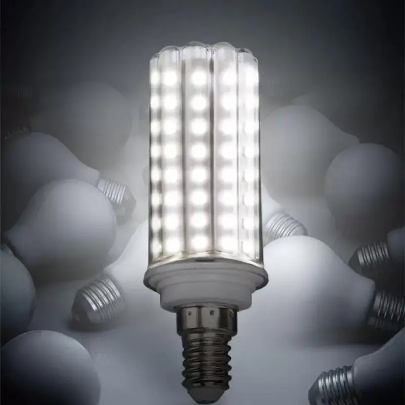 LED 콘 램프 12W 강한 빛 3000K 6000K E27 E14 램프 홀더 가정용 비상 조명 전구