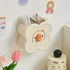 Makeup Brush Holder Cartoon Duck-Shaped Lipstick Eyebrow Pencil Holder Desktop Cosmetic Storage Box Plastic Make Up Organizer 5