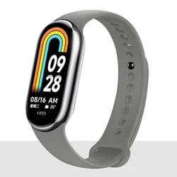 Silicone Sport Strap Bracelet Replacement - Xiaomi Mi Band 8 (13 Grey)