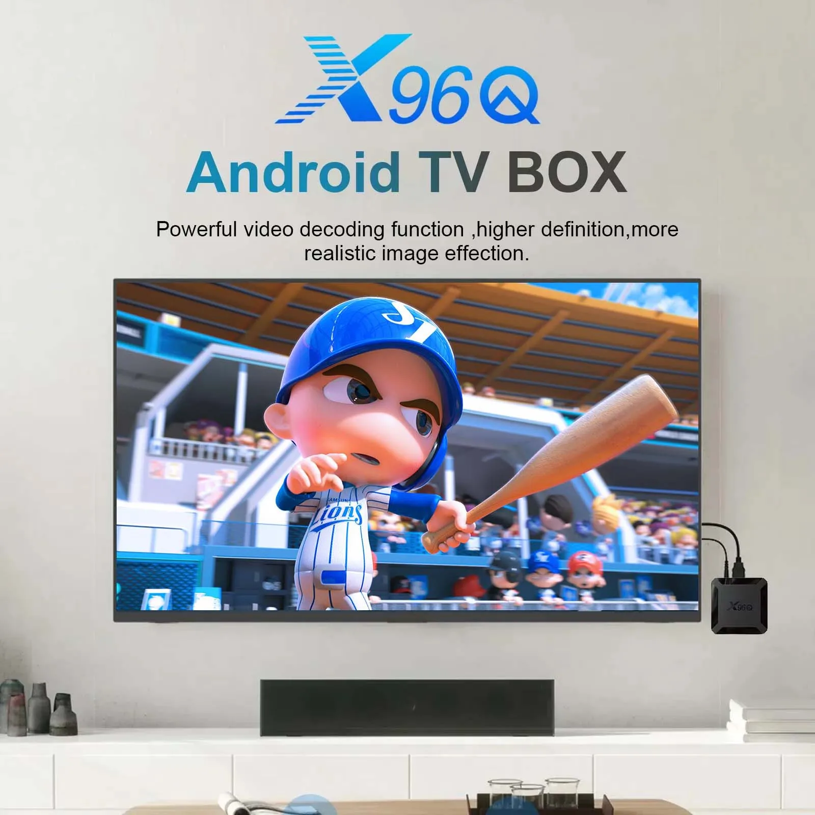 Smart TV Box X96Q Android 4K Fast Smart TV BOX 2GB 16GB