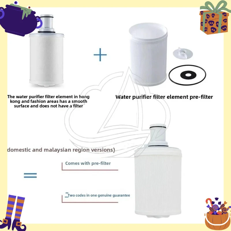 Cartuccia Filtro per Purificatore d'Acqua Domestico, Elemento Filtrante di Ricambio UV a Carbone Attivo - Image 3