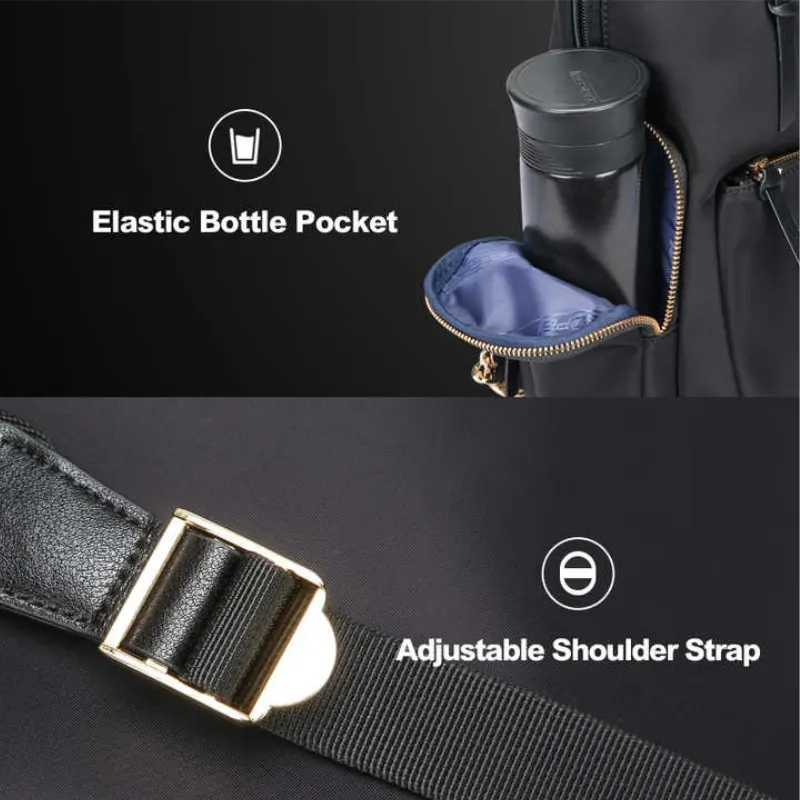 BOPAI Wholesale Custom Logo 13 Inch Waterproof Fashion Leisure Lightweight Ladies Trendy Business Women College Casual Laptop Ba 4
