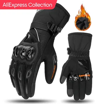 AliExpress Collection 오토바이 방풍 방수 장갑, 오토바이 라이딩 장갑, 터치 스크린 모토크로스 장갑, 겨울