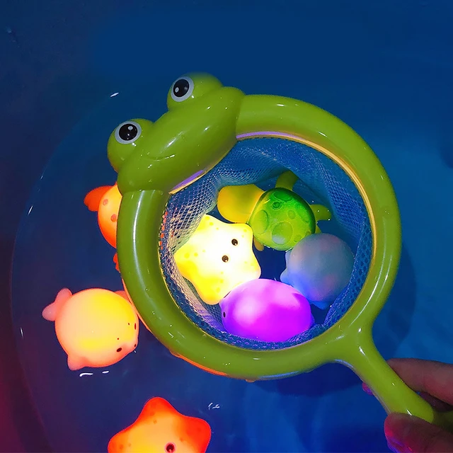 Luminous Fishing Bath Toys for 1 2 3 Year Old Children, Shower