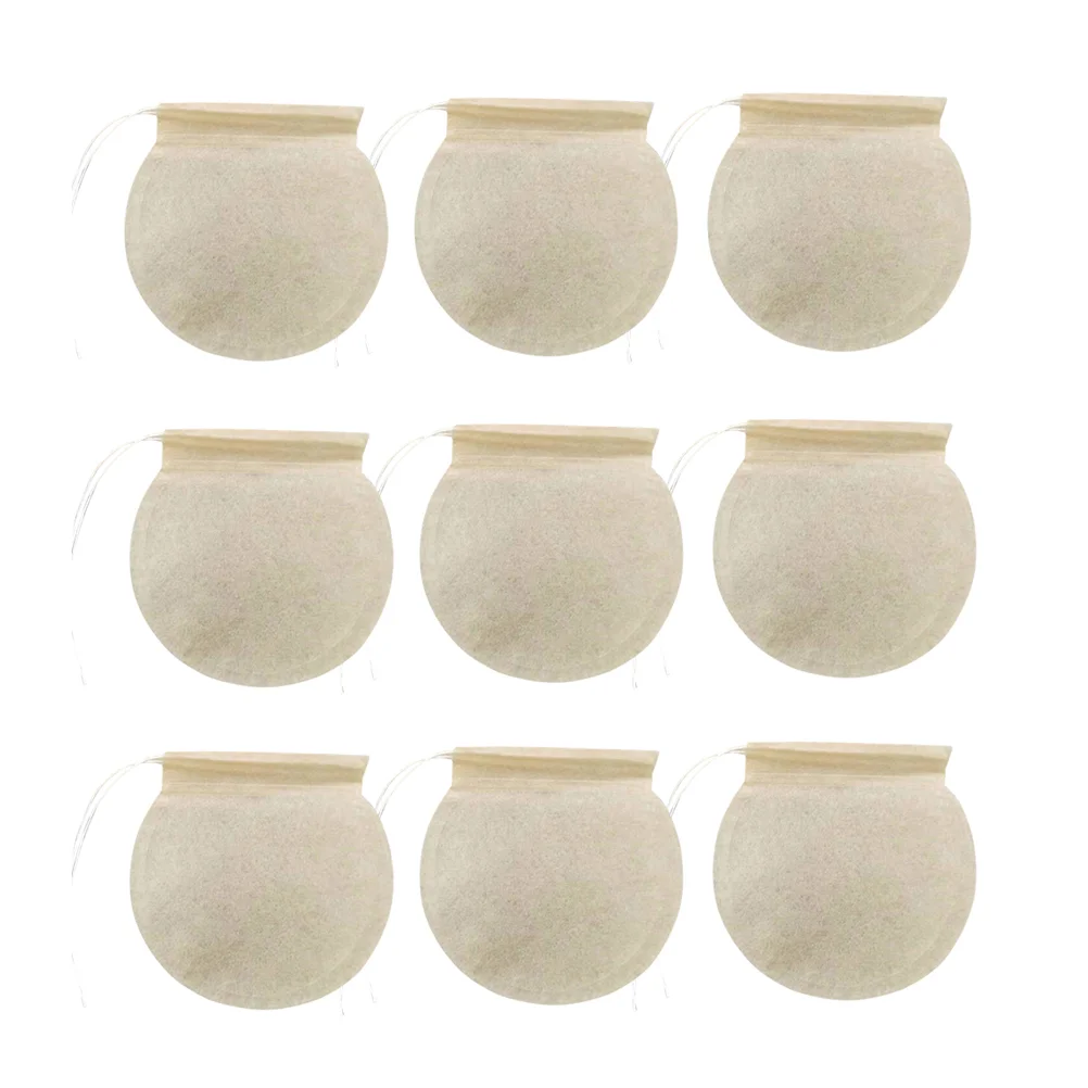 100Pcs Wood Pulp Filter Tea Bag Paper Strainer Disposable Coffee Bag Infuser Loose Leaf Tea Pouch Kitchen Dining Bar Use Premium
