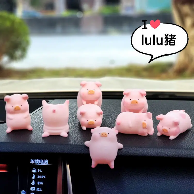 Tableau de bord de voiture cochon rose mignon à la mode, poupée drôle  Anime, accessoires d'intérieur de voiture, jouets populaires pour femmes  filles - AliExpress