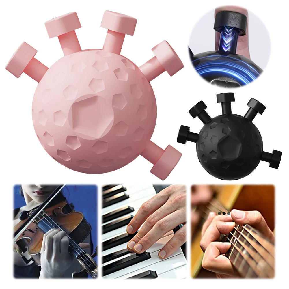 Finger Exerciser Trainer Hand Ball Gripper Rock Climbing ABS/Silicone Hand Strengthener Power Training Ball Fitness Exerciser