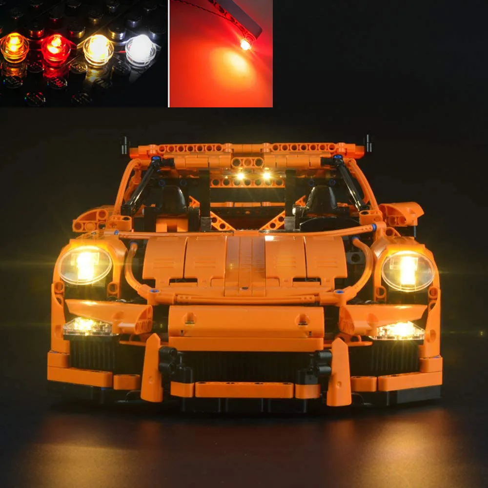 (No LEGO, Just Light)USB Light Kit for Lego Technic 911 GT3 RS Car 42056 Brick Building Blocks