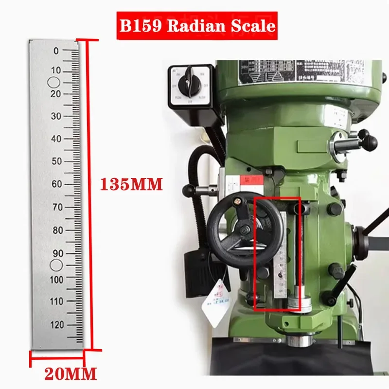 1PC CNC Bridgeport Milling Machine Accessories Spindle Upper and Lower Ruler Inner Hole Angle Ruler Turret Milling Machine milling machine tools,tilting milling table,cnc engraving milling upgrade kit