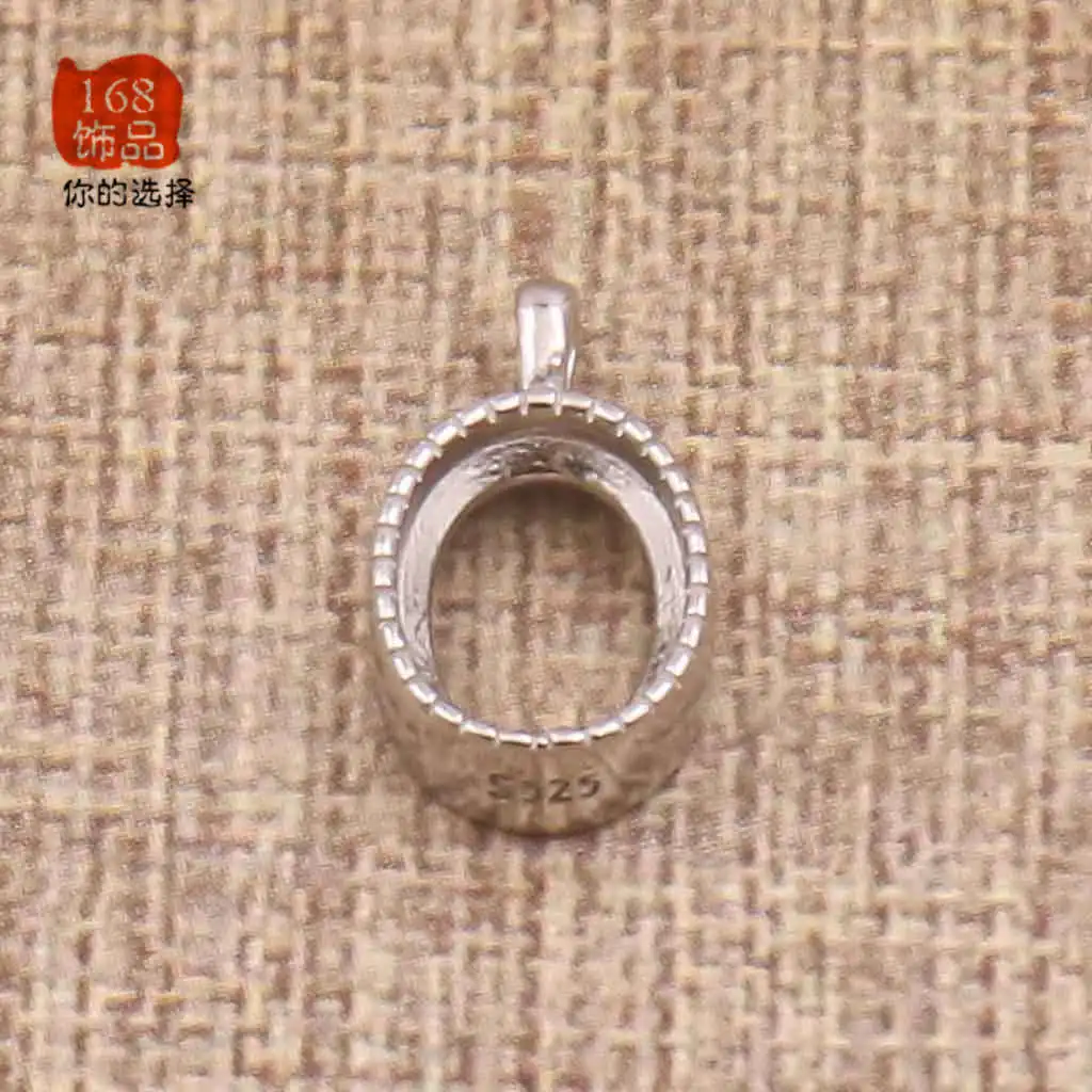 

Для камня 6*8 мм, 100% Φ, серебряная простая фоторамка «сделай сам», фурнитура для изготовления ювелирных изделий, аксессуары