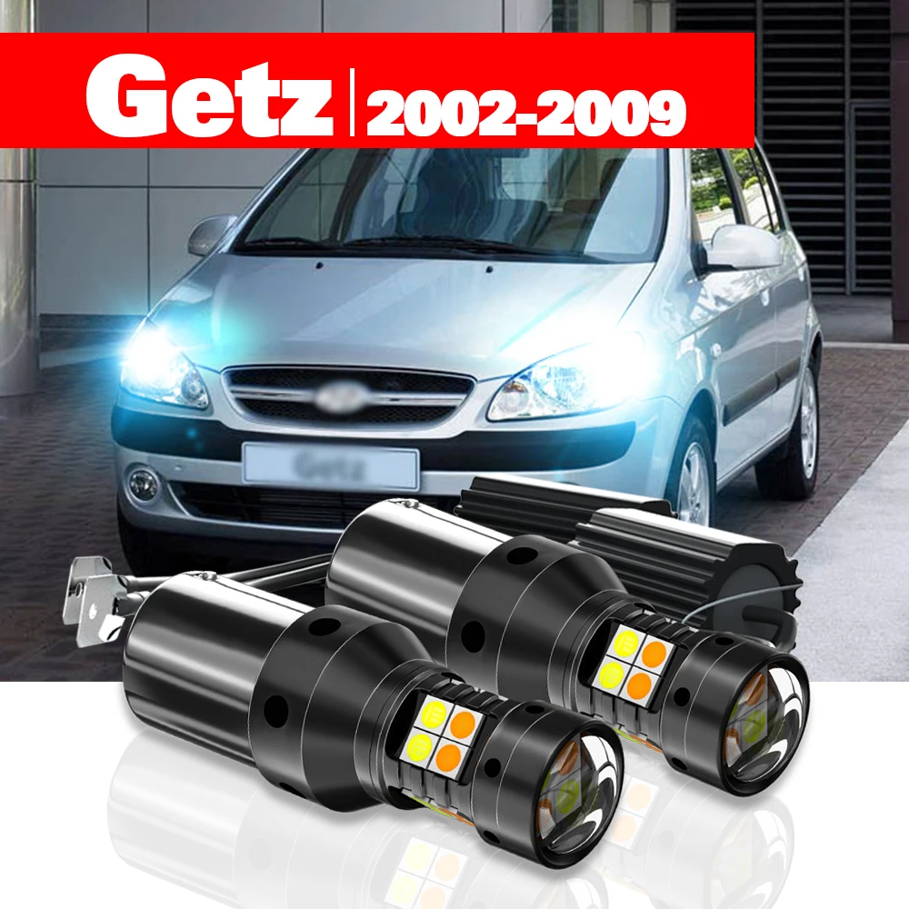 

For Hyundai Getz 2002-2009 Accessories 2pcs LED Dual Mode Turn Signal+Daytime Running Light DRL 2003 2004 2005 2006 2007 2008