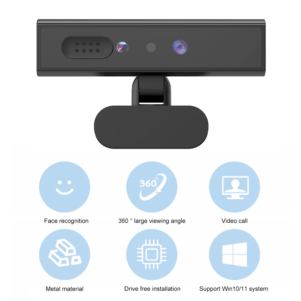 Facial Recognition Webcam For Windows 10/11, Windows Hello Identification  Login Full HD 1080P 5MP Web Camera For Computer Laptop _ - AliExpress Mobile