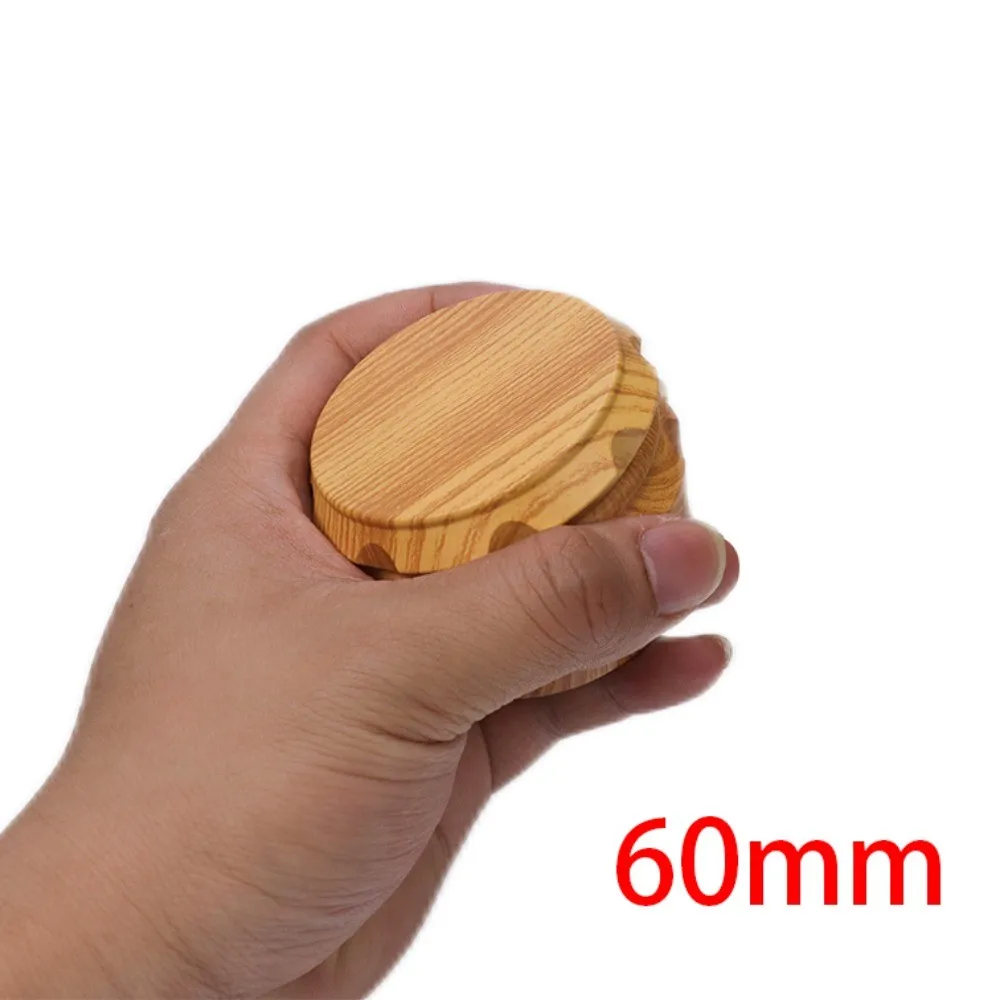 Yellow and Red Wood Grain Four-Layer Metal Grinder Tool