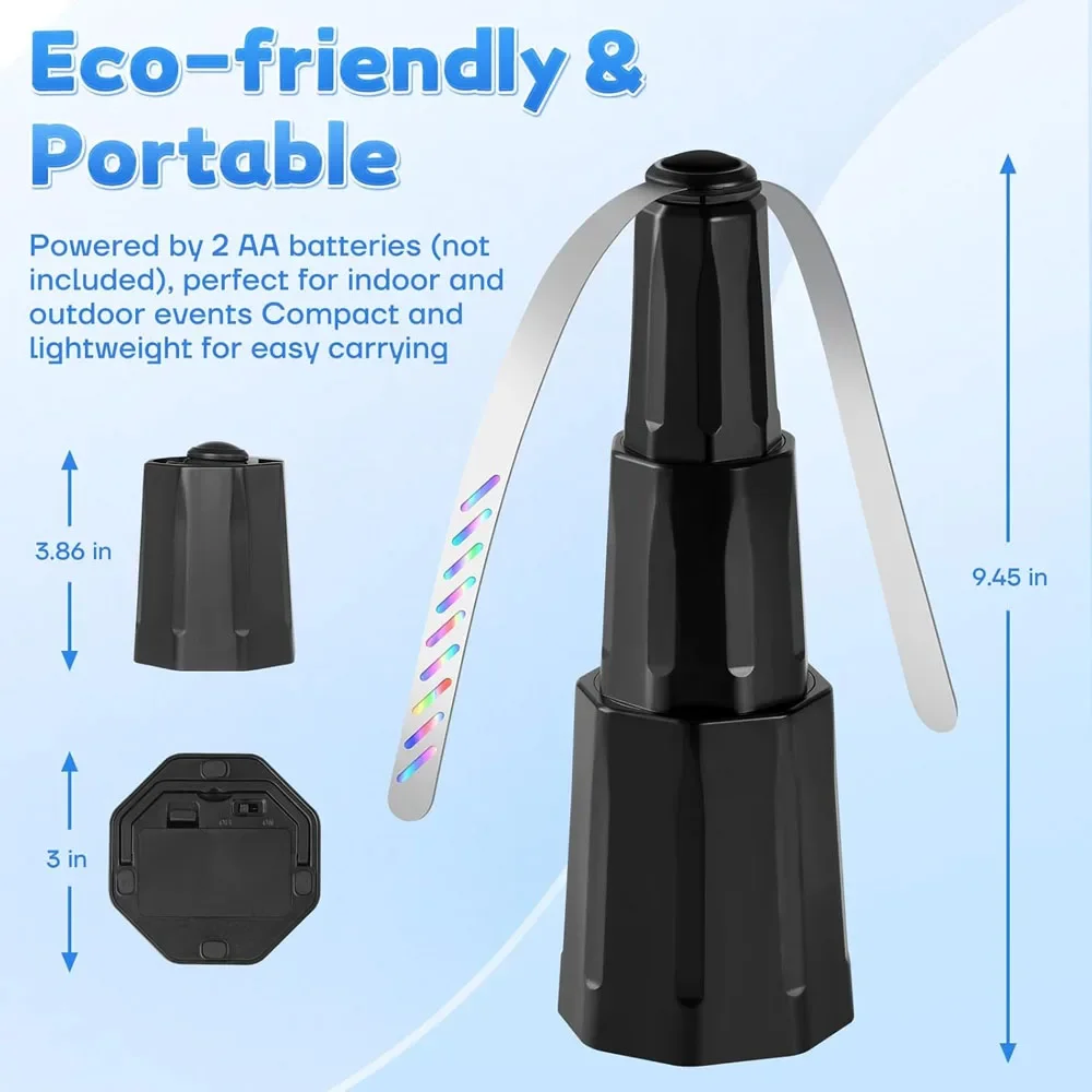 Fly Fans Bug Fans with Holographic Blades Keep Flies Away from Picnic BBQ Restaurant Party Indoor and Outdoor