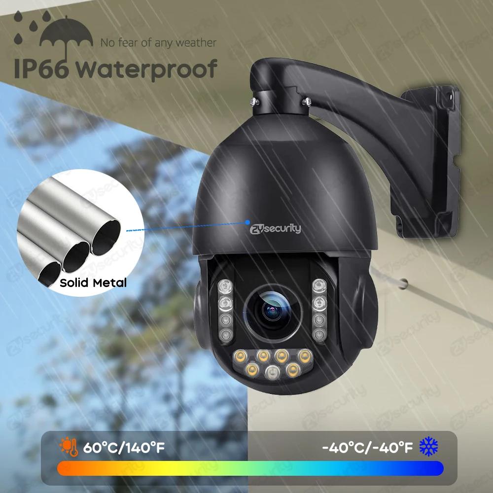 ctronics 4K 8MP Überwachungskamera Aussen WLAN, 3840×2160P IP WLAN