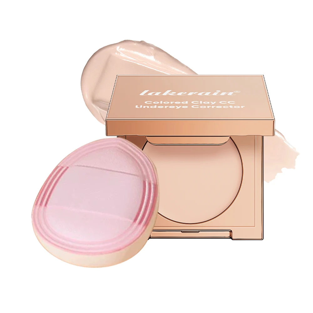 Under-eye Color Corrector Concealer With Puff Covers Dark Circles Dullness Full Coverage Brightening Concealer Eyes Makeup Set_voghion.com