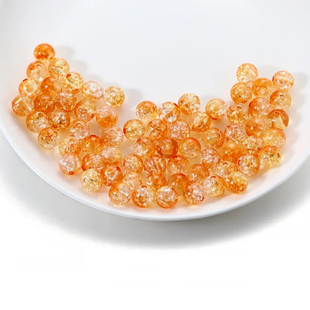 8-12mm Mixed Farbe Kunststoff Explodierenden Perlen Lose Spacer Perlen Handgemachte Perlen Für DIY Schmuck Machen Armband Finding zubehör – Detail 4
