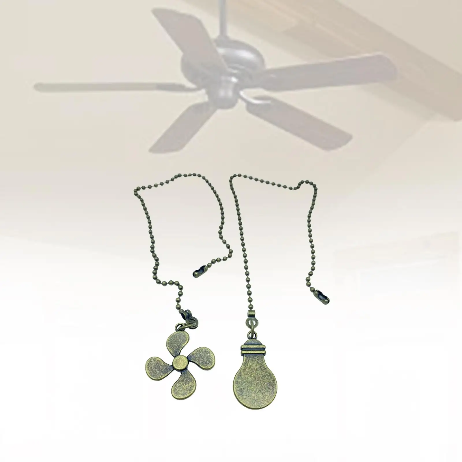 4 Pcs Fan Pull Chain Extension 12 Inch Metal Ceiling Pull - View #9