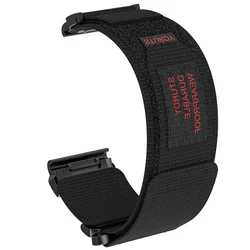 QuickFit Woven Nylon Watch Band - Durable and Versatile Replacement Strap, 22mm 26mm - QuickFit 26mm (Black)