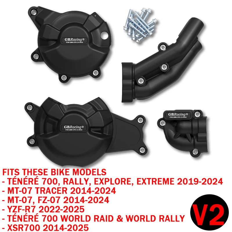 Premium Motorcycle Engine Protection Cover Set - Durable Moto Accessory