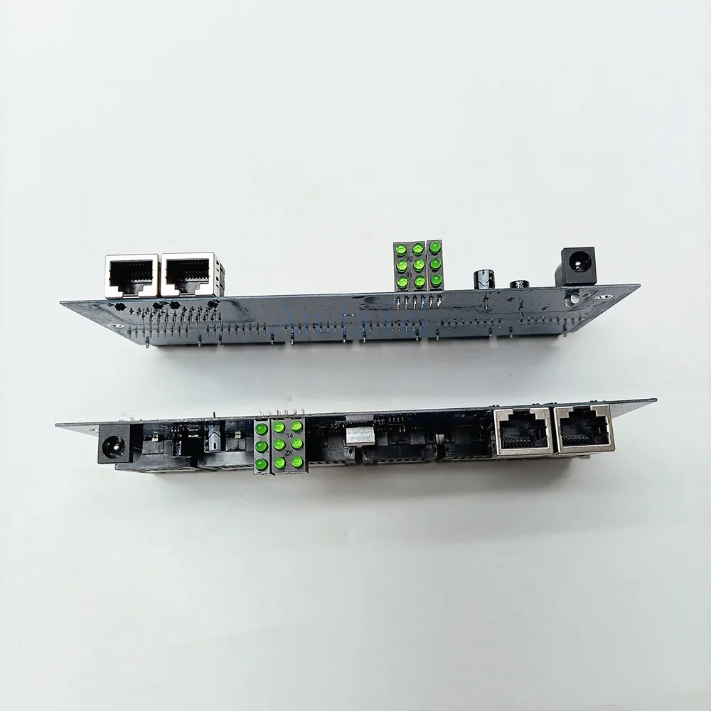 POE Switch 100M Board Fiber Media Converter 2 RJ45 To 6 SC Optic Connector 1310nm/1550Nm 3A+3B Ports 20KM Ethernet