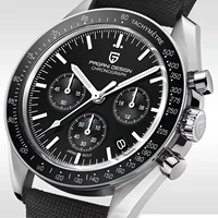 PAGANI DESIGN Moon Mens Watches 2025 Top Brand Luxury Quartz Watch For Men Chronograph Luminous Sapphire Mirror Waterproof Clock