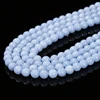 Wholesale 6 8 10mm Natural Angelite Stone Bead Round Loose Spacer For Jewelry Making Diy Necklace Bracelet Accessory Finding 15" 3