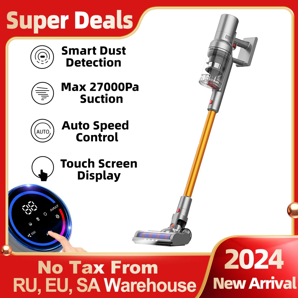 ABIR VC205 Cordless Handheld Vacuum Cleaner,27000PA,Touch Screen,Smart Dust Sensor 1