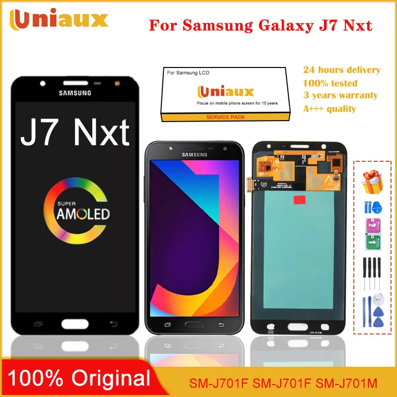 

5.5'' Super AMOLED For Samsung Galaxy J7 Nxt LCD J701F J701M Display Touch Screen Digitizer Assembly For Galaxy J701 J7 Nxt LCD