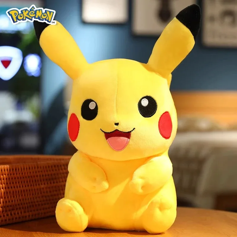 Cute Pikachu Plushies Doll Anime Pokemon Kawaii Large Stuffed