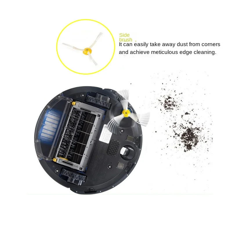 Description Picture 6 of itemFor IRobot Roomba 675 650 690 600 Series Accessories Spare Parts Vacuum Cleaner Replacement Kit Bristle Side Brush HEPA FILTER