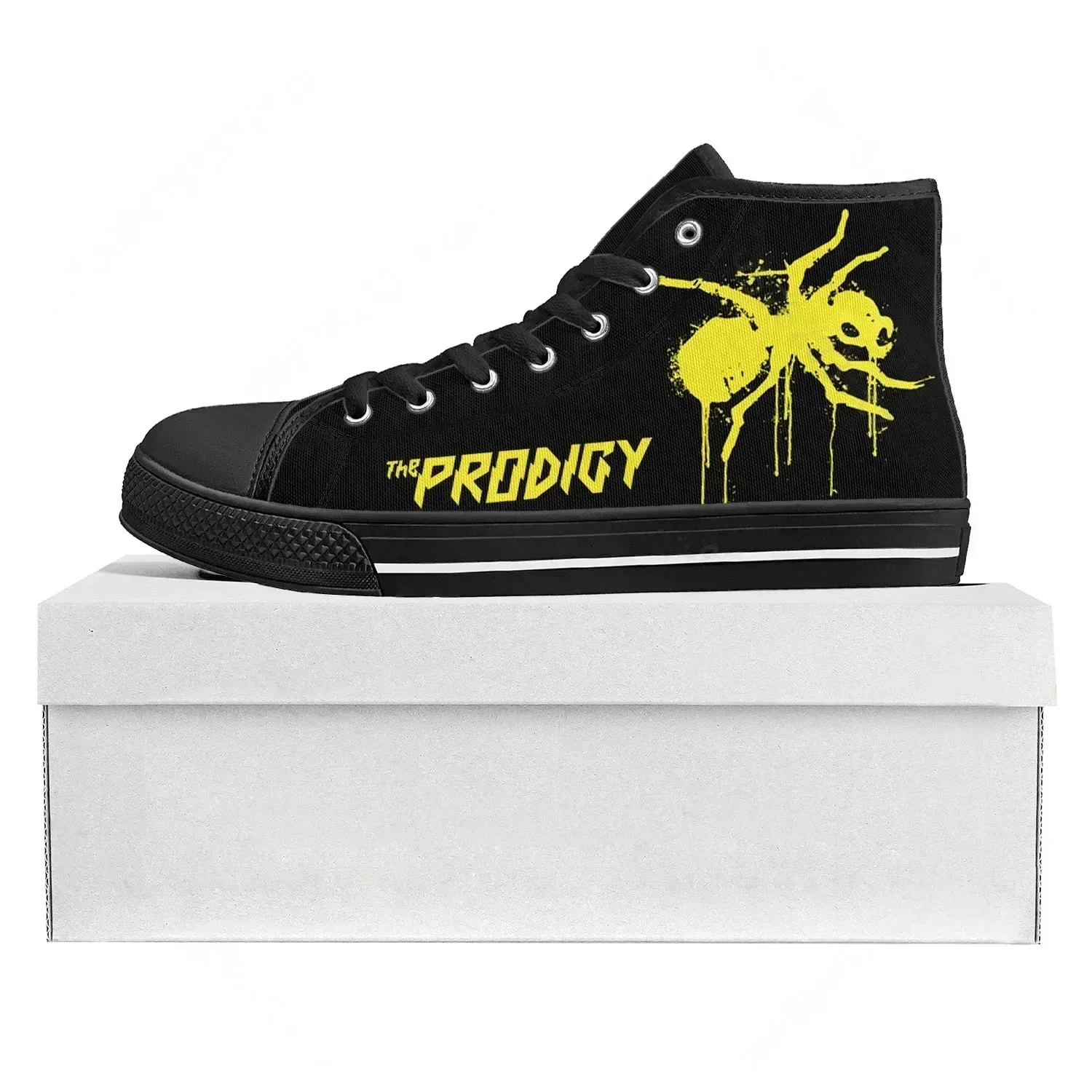 The Prodigy Rock Band Punk High Top High Quality Sneakers Mens Womens Teenager Canvas Sneaker Casual Couple Shoes Custom Shoe 1