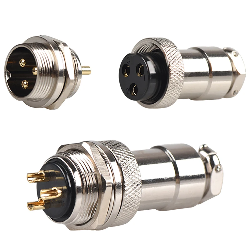 GX12 GX16 GX20 Air Aviation Connector 2/3/4/5/6/7/8/9/10/11/12/14/15Pin แผงอ่อนนุช AV ปลั๊ก SOCKET Core สายไฟ 1