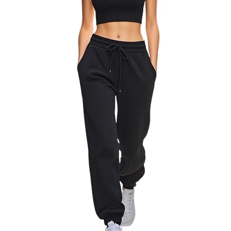 New in Solid Color Womens Sweatpants Hot Sales Casual Sports Pants Home Fitness Jogger Trousers Quality Outdoors Street Pants 1