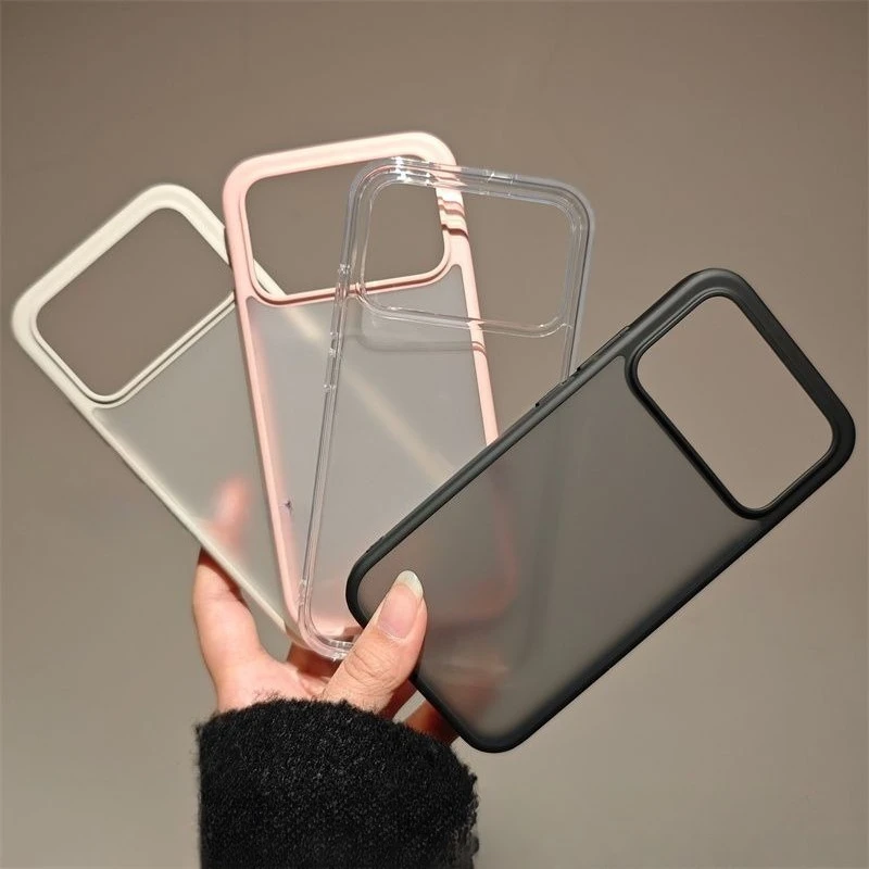 Ultra Armor Transparent Frosted Acrylic Lens Protector Cover - Shockproof Bumper Case