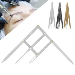 Eyebrow Tattoo Ruler Golden Ratio Makeup Microblading Symmetrical Eyebrow Divider Tool Measuring Accessory White Makeup Rulers